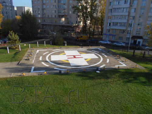 Санитарная авиация: вертолетные площадки. 
