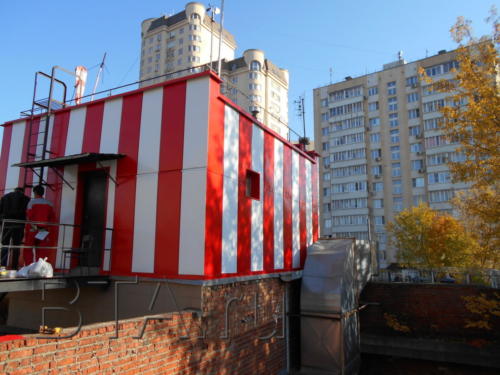 Санитарная авиация: вертолетные площадки. Наружная отделка завершена